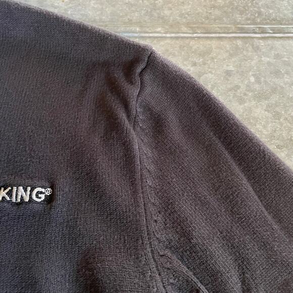 Burger King Sweater Mens Small Black Pullover Manager Employee Logo Y2K Vintage - Picture 4 of 13